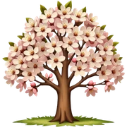 cherry tree beige sticker