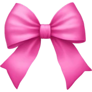 Pink bow sticker