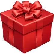 Red gift box  sticker