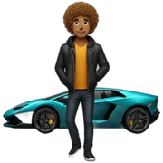 Curly Guy on Lamborghini  sticker
