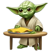 Yoda cooking tacos sticker