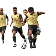 boys in soccer uniforms sticker