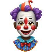 cute clown sticker