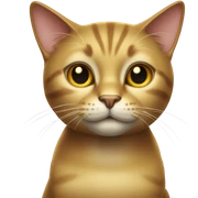 Gold colored cat sticker