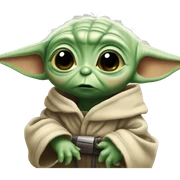 Baby Yoda confused sticker