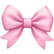 baby pink bow sticker