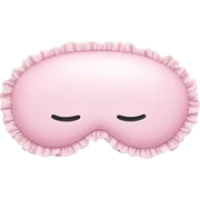 Light pink Frilly sleep mask sticker