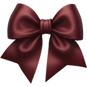 dark red bow sticker