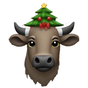 Christmas Tree buffalo plaid  sticker
