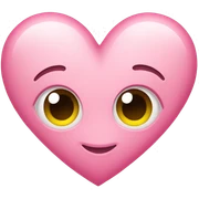 pink heart sticker