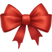 Red bow sticker