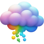 colorful cloud sticker