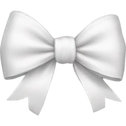 white bow sticker