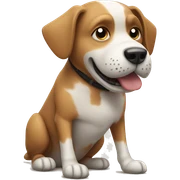 dog with a football sticker