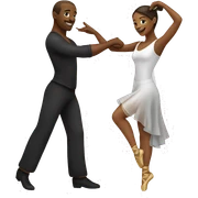 Male and female dancer couple sticker