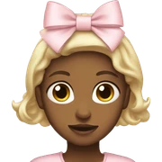 Light pink bows sticker
