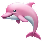 pink dolphin sticker