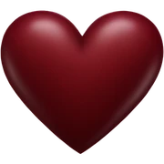 dark red heart sticker
