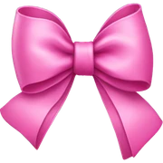 Pink bow sticker