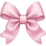 light pink bow sticker