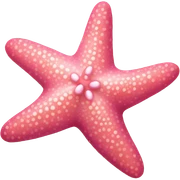 Pink starfish sticker