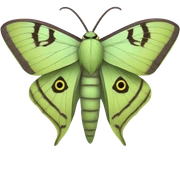 lunar moth sticker