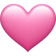 Pink heart sticker