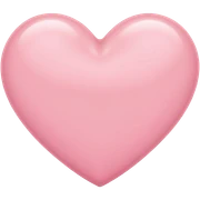 Light pink heart sticker