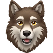 Balto wolf brown fur sticker