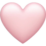 light pink heart sticker