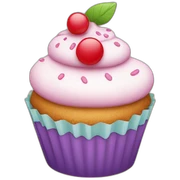 Happy cupcake sticker