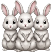  rabbits sticker