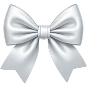 white bow sticker