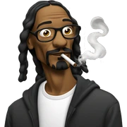 Snoop dogg smoking  sticker