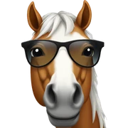Horse wearing sunglasses sticker
