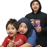 boys having fun together sticker