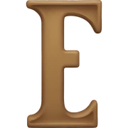 Letter L sticker