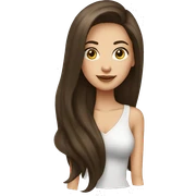 Brunette-girl-long-hair-old-money-fashion-style sticker