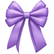 Lilac bow sticker