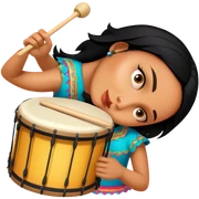 Festive Drummer sticker