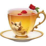 beauty and the beast tea sticker