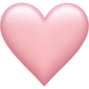 light pink heart sticker