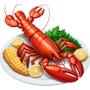 Lobster dinner sticker