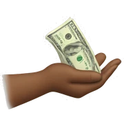giving money from hand to hand sticker