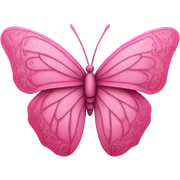 pink butterfly  sticker