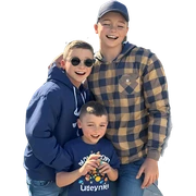 boys enjoying a sunny day sticker