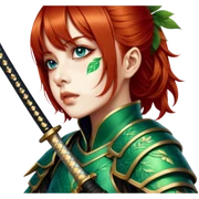 Emerald Samurai sticker