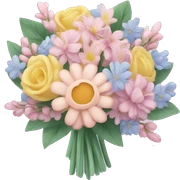 Pastel bouquet sticker