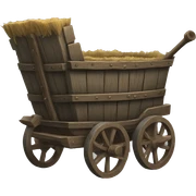 medieval cart sticker