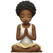 Little black girl praying sticker